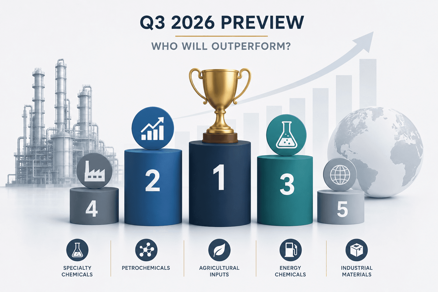 रासायनिक उद्योग रैंकिंग: Q3 2026 पूर्वावलोकन - कौन बेहतर प्रदर्शन करेगा?