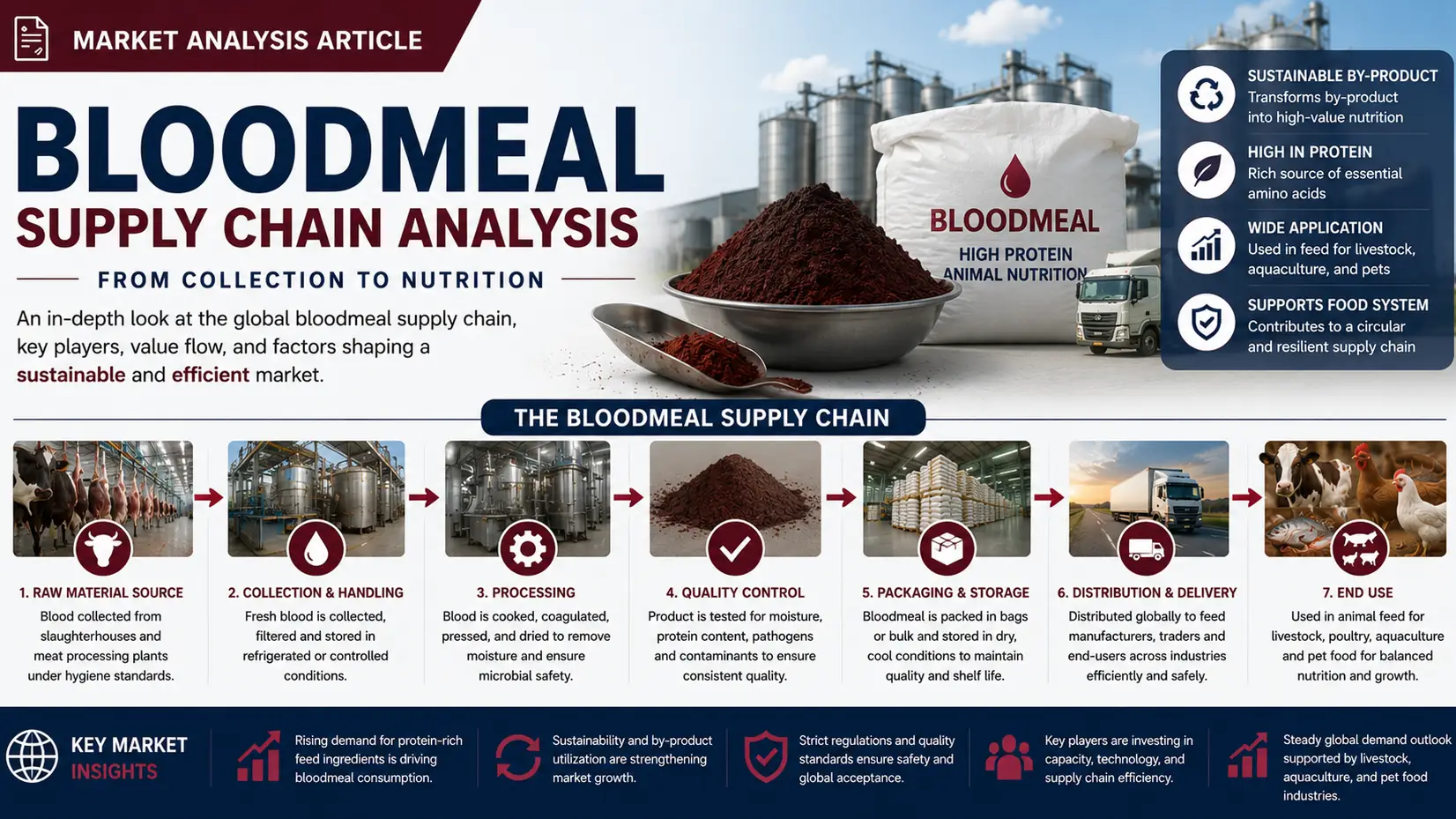 Blood Meal Supply Chain: Pricing, Production, and Global Trade Dynamics