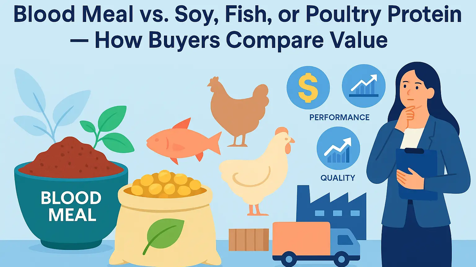 Blood Meal vs. Soy, Fish, or Poultry Protein — How Buyers Compare Value