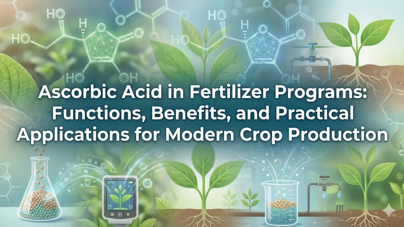 Ascorbic Acid in Fertilizer Programs: Functions, Benefits, and Practical Applications for Modern Crop Production
